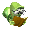 Gif of worm reading
